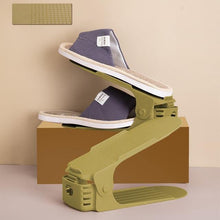 10pcs Durable Adjustable Shoe Organizer Footwear Support Slot Space Saving Cabinet Closet Stand Shoes Storage Rack Shoebox - Fab Getup Shop