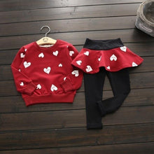 Toddler Girls Clothes Kids Autumn Winter T Shirt Pants Christmas Clothes Set - Fab Getup Shop