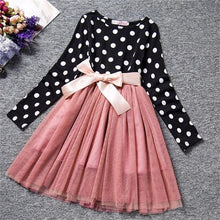 Winter Knitted Chiffon Girl Dress Christmas Party Long Sleeve Children Clothes Kids - Fab Getup Shop