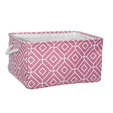Cube Canvas Fabric Storage Basket Clothes Folding Storage Box For Nursery Underwear Toy Organizer Laundry Basket With Handle - Fab Getup Shop
