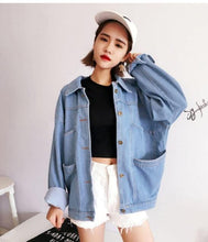 Faux Fur Collar Denim Jacket Women Winter Hooded Warm Jean Jacket Student Basic Short Parkas - Fab Getup Shop