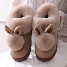 2020 New Fashion Autumn Winter Cotton Slippers Rabbit Ear Home Indoor Slippers Winter Warm Shoes Womens Cute Plus Plush Slippers - Fab Getup Shop