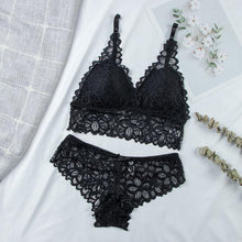 Lace Bra Sets Seamless Underwear Backless Vest Sexy Padded Bralette Lingerie Ultrathin Bra & Brief Sets - Fab Getup Shop