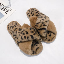 House Slippers Faux Fur Fashion Warm Shoes Woman Slip on Flats Female - Fab Getup Shop