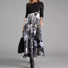 Elegant Women Vintage Long Dress V-Neck A-Line Dress Autumn Winter Long Sleeves Slim Party Dresses Ladies Casual Loose Vestidos - Fab Getup Shop