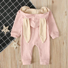 Baby Girl Rabbit Ear Romper Boy Jumpsuit Infant Outfits Kid Zip Warm 3D Bunny Long Sleeve Clothes Kids Rabbit Overall - Fab Getup Shop