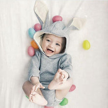 Baby Girl Long Sleeve Bunny Hooded Boy Romper Newborn Outfit Kids Bodysuit Kid Easter Warm Cotton Outfits - Fab Getup Shop