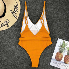 INGAGA One Piece Swimsuit High Cut Swimwear Women Solid Bathing Suits 2021 Summer Belted Beachwear Sexy Backless Bodysuit - Fab Getup Shop