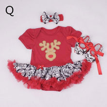 Christmas Baby Girl Infant 3pcs Clothing Sets Suit Princess Tutu Romper Dress/Jumpsuit Xmas Bebe Party Birthday Costumes Vestido - Fab Getup Shop