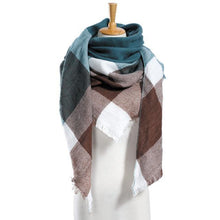 Winter Scarf Plaid Scarf Designer Unisex Acrylic Basic Shawls Women's Scarves  VS051 - Fab Getup Shop