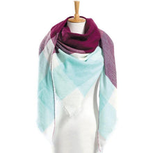 Winter Scarf Plaid Scarf Designer Unisex Acrylic Basic Shawls Women's Scarves  VS051 - Fab Getup Shop