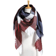 Winter Scarf Plaid Scarf Designer Unisex Acrylic Basic Shawls Women's Scarves  VS051 - Fab Getup Shop