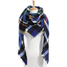 Winter Scarf Plaid Scarf Designer Unisex Acrylic Basic Shawls Women's Scarves  VS051 - Fab Getup Shop