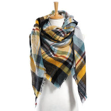 Winter Scarf Plaid Scarf Designer Unisex Acrylic Basic Shawls Women's Scarves  VS051 - Fab Getup Shop