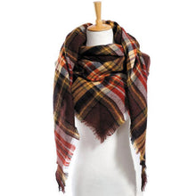 Winter Scarf Plaid Scarf Designer Unisex Acrylic Basic Shawls Women's Scarves  VS051 - Fab Getup Shop