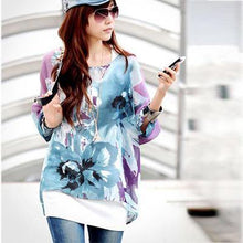 Summer Tops Women  Vintage Bohemian Clothing Batwing Sleeve Chiffon Blouse Shirt Plus Size 6XL For Big Women - Fab Getup Shop