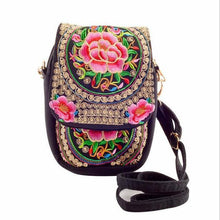 Boho Ethnic Embroidery Bag Vintage Embroidered Canvas Cover Shoulder Messenger Bags Women Small Coins Travel Beach Phone Purse - Fab Getup Shop