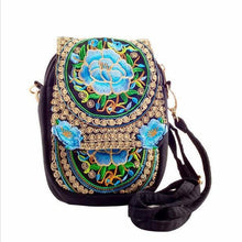 Boho Ethnic Embroidery Bag Vintage Embroidered Canvas Cover Shoulder Messenger Bags Women Small Coins Travel Beach Phone Purse - Fab Getup Shop