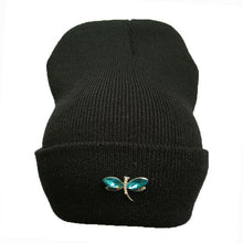 Ralferty Dragonfly Crystal Beanie Hat For Women Hip Hop Cute Winter Hats Caps Female Skullies bonnet femme gorros Sport gorras - Fab Getup Shop