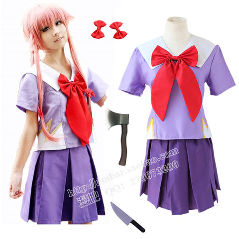 Women Anime Yuno Gasai Skirts