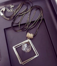 Meyfflin Long Necklace Crystal Women Necklace Jewelry  Fashion Black Chain Drops Maxi Necklaces Pendants Kolye Collier - Fab Getup Shop