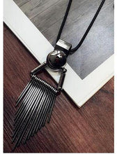 Meyfflin Long Necklace Crystal Women Necklace Jewelry  Fashion Black Chain Drops Maxi Necklaces Pendants Kolye Collier - Fab Getup Shop