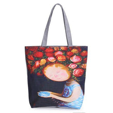 Miyahouse Floral Printed Canvas Tote Female Single Shopping Bags Large Capacity Women Canvas Beach Bags Casual Tote Feminina - Fab Getup Shop