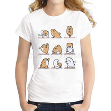 Newest fashion design women t-shirt Pomeranian/Cat /Soth/Elephant/English Bulldog/Pug short sleeve casual tops - Fab Getup Shop