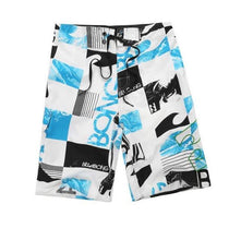 Mens Shorts Surf Board Shorts Summer Sport Beach Bermuda Short Pants Quick Dry Silver Boardshorts - Fab Getup Shop