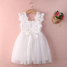 Party Lace Tulle Flower Gown Fancy Bridesmaid Dress Sundress Girls Dress - Fab Getup Shop