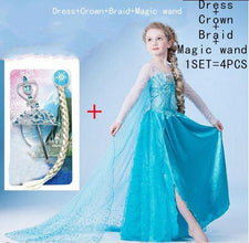 Elsa dress girls Costumes for kids snow queen cosplay dresses princess anna elza fantasia vestido infantils - Fab Getup Shop
