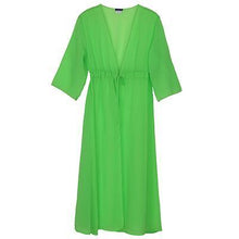 Andzhelika Swimsuit Cover Up Women Sexy Beach Cover-Ups Chiffon Long Dress Solid Beach Cardigan Bathing Suit Cover Up - Fab Getup Shop