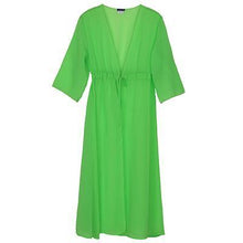 Andzhelika Swimsuit Cover Up  Women Sexy Beach Cover-Ups Chiffon Long Dress Solid Beach Cardigan Bathing Suit Cover Up - Fab Getup Shop