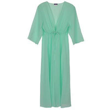 Andzhelika Swimsuit Cover Up Women Sexy Beach Cover-Ups Chiffon Long Dress Solid Beach Cardigan Bathing Suit Cover Up - Fab Getup Shop