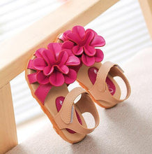 Summer new flower princess girls shoes baby child toe cap covering girls sandals size 21-30 - Fab Getup Shop