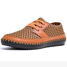 Summer Breathable Mesh Shoes Mens Casual Shoes Genuine Leather Slip On Brand Fashion Summer Shoes Man Soft Comfortable - Fab Getup Shop