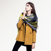 Brand Scarf Women Fashion Scarves  Blankets Soft Cashmere Winter Scarf warm Square Plaid Shawl 009 - Fab Getup Shop