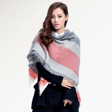 Brand Scarf Women Fashion Scarves  Blankets Soft Cashmere Winter Scarf warm Square Plaid Shawl 009 - Fab Getup Shop