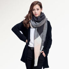 Brand Scarf Women Fashion Scarves  Blankets Soft Cashmere Winter Scarf warm Square Plaid Shawl 009 - Fab Getup Shop