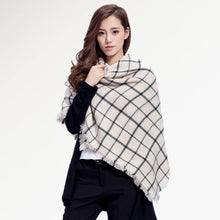 Brand Scarf Women Fashion Scarves  Blankets Soft Cashmere Winter Scarf warm Square Plaid Shawl 009 - Fab Getup Shop