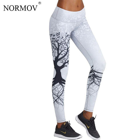 3D Printed Leggings Women Push Up High Waist Leggings 3D Digital Tree Print Slim Polyester Harajuku Legging XS-L - Fab Getup Shop