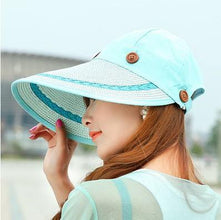 COKK Hats Women Wide Large Brim Floppy Summer Beach Sun Hat Straw Hat Button Cap Summer Hats For Women Anti-uv Visor Cap Female - Fab Getup Shop