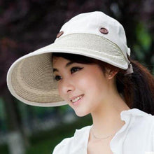 COKK Hats Women Wide Large Brim Floppy Summer Beach Sun Hat Straw Hat Button Cap Summer Hats For Women Anti-uv Visor Cap Female - Fab Getup Shop