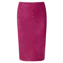 Neophil  Winter Gray Pink Women Suede Midi Pencil Skirts Causal High Waist Sexy Stretch Ladies Office Work Wear Saia S1009 - Fab Getup Shop