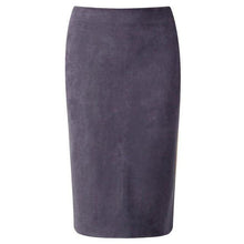 Neophil  Winter Gray Pink Women Suede Midi Pencil Skirts Causal High Waist Sexy Stretch Ladies Office Work Wear Saia S1009 - Fab Getup Shop