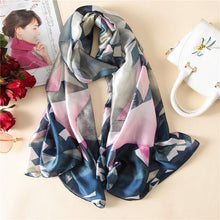 Women Silk scarf Beach Shawl and Luxurious Wrap Designer scarves Plus Size female beach stole bandana - Fab Getup Shop