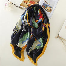 Women Silk scarf Beach Shawl and Luxurious Wrap Designer scarves Plus Size female beach stole bandana - Fab Getup Shop