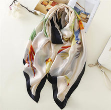 Women Silk scarf Beach Shawl and Luxurious Wrap Designer scarves Plus Size female beach stole bandana - Fab Getup Shop