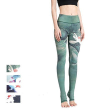 Women Sexy Yoga Pants Printed Dry Fit Sport Pants Elastic Fitness Gym Pants Workout Running Tight Sport Leggings Female Trousers - Fab Getup Shop
