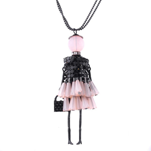 Fashion Necklaces For Women 2016 Statement Doll Pendant Necklace Lovely Dress Doll Necklaces & Pendants Maxi Sweaters Chain - Fab Getup Shop